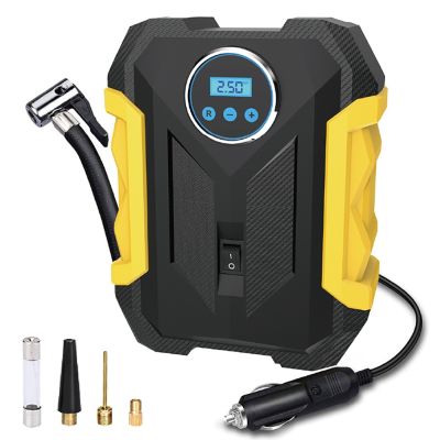 ♘¤✴ Portable Automobile Air Compressor Digital Tire Inflator Pump DC 12V Car Air Pump for Auto Car Motorcycles Tire Compression Pump