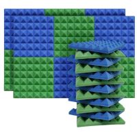 24 Pack Acoustic Panels,2X12X12 Inch Sound Proof Foam Panels,Studio Soundproofing Wedges,Sound Absorbing Acoustic Foam