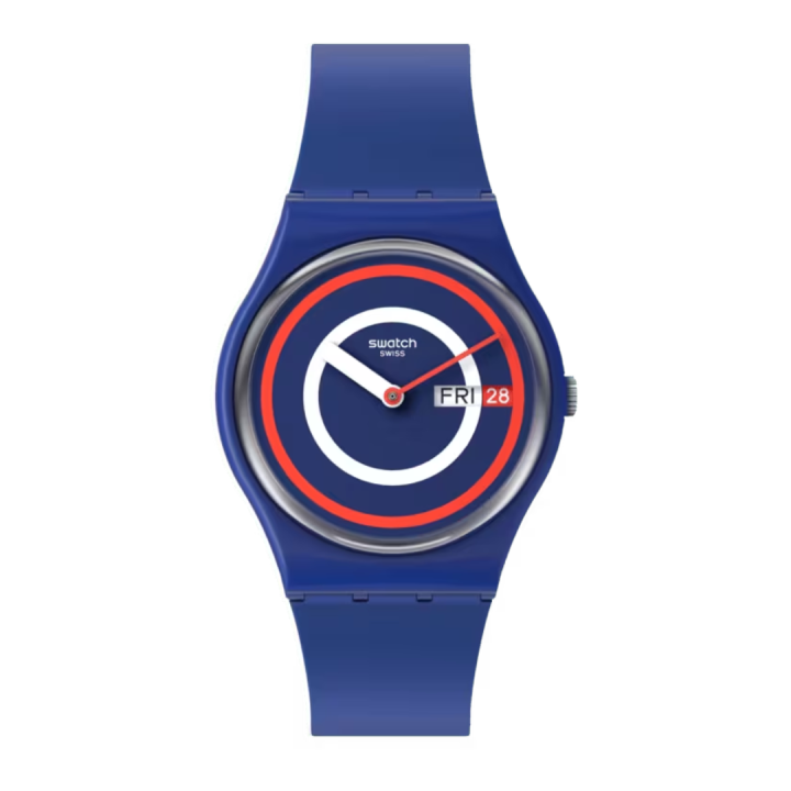 SWATCH SO28N703 JAM TANGAN SWATCH BLUE TO BASICS UNISEX ORIGINAL