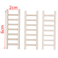 3ชิ้นล็อต1:12จิ๋วตุ๊กตานางฟ้าตกแต่งสวนตุ๊กตาขนาดเล็กไม้ขั้นตอนบันไดเฟอร์นิเจอร์ของเล่นเครื่องมือ