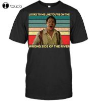 The Mummy Benny Wrong Side Of The River Quotes Funny Movie Black T-Shirt S-4XL-5XL-6XL