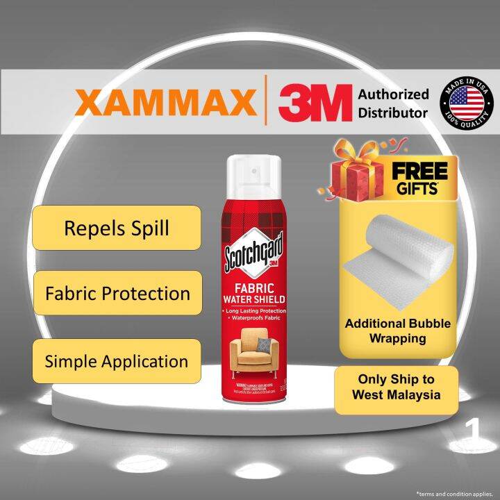 3M Scotchgard Fabric Water Shield Protector Repels Liquids Blocks