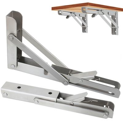 ❈◎ 2Pcs/set Triangle Folding Angle Bracket Heavy Support Adjustable Wall Shelves Mounted Table Shelves Floating Shelf Brackets