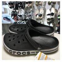 CROCSรองเท้าแตะสีดำเย็นจริงสำหรับผู้ชายและผู้หญิง