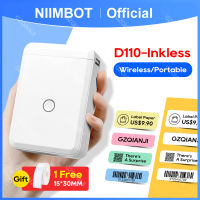 Niimbot D110 เครื่องพิมพ์ฉลากมินิสติกเกอร์กระดาษม้วน Transparents ไร้สายบลูทูธเครื่องพิมพ์โทรศัพท์ฉลากป้ายราคาการพิมพ์ฉลาก-JHU STORE