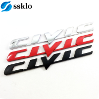 (Ssklo) 1 X โลหะ CIVIC รถอัตโนมัติด้านข้างแผ่นบังโคลนหลังรถกระบะสติ๊กเกอร์ตราสัญลักษณ์สำหรับ Honda Civic