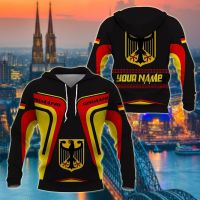 Germany Flag and Emblem Pattern Hoodies For Male Loose Mens Fashion Sweatshirts Boy Casual Clothing Oversized Streetwear