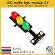 LED traffic light module 5V traffic light module LED 8mm 3 สีแบบไฟจราจร