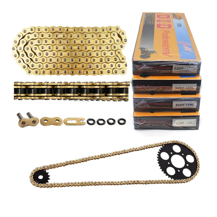 [100 NEW ] RACING D.I.D 520 120L chain motorcycle oring type sprocket