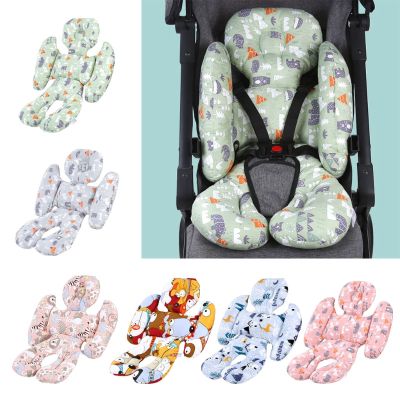 Universal Baby Stroller High Chair Seat Cushion Liner Mat Cart Mattress Mat Feeding Chair Pad Cover Protector with pillow