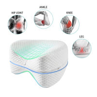 Body Memory Cotton Leg Pillow Home Foam Pillow Sleeping Orthopedic Sciatica Back Hip Joint for Pain Relief Thigh Leg Pad Cushion