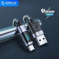 ORICO สาย6A สาย USB 66W ชาร์จเร็ว R สาย P40สายไฟสำหรับ Huawei LED ข้อมูล USB C สายโทรศัพท์สำหรับ Mi 10 Samsung S2