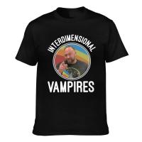 Premium Quality Interdimensional Vampires Alex Jones Spiritual Conspiracy Father/Dad Cotton Summer T-Shirt