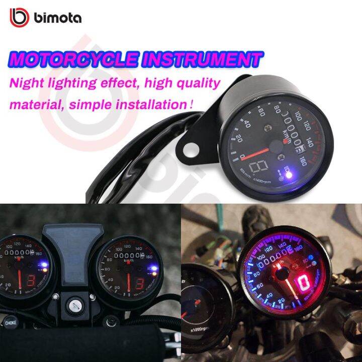 flash sales Bimota Motorcycle Universal Cafe Racer Speedometer Odometer