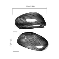 ผ้าคลุมกระจกมองหลังกระจกด้านข้างวางการติดตั้งฝาครอบคาร์บอนไฟเบอร์สำหรับรถยนต์สำหรับครอบกระจกปีก