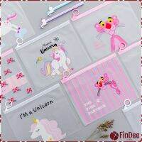 FinDee สร้างสรรค์ Pony File Bag กันน้ำและกันน้ำนักเรียนสากลโปร่งแสงถุงเก็บเครื่องเขียน ถุงเก็บดินสอกรณีโปร่งแสง file holder มีสินค้าพร้อมส่ง