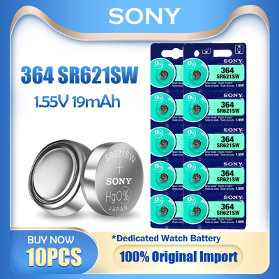 10PCS Original 364 SR621SW SR621 AG1 LR60 SR60 V364 164 1.55V เงินออกไซด์ปุ่มเหรียญของเล่นแบตเตอรี่นาฬิกา MADE IN JAPAN gift