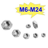 DIN439 M6 M8 M10 M12 M14 M16 M20 M24 304 Stainless Steel Hexagonal Nut Thin Hex Nuts