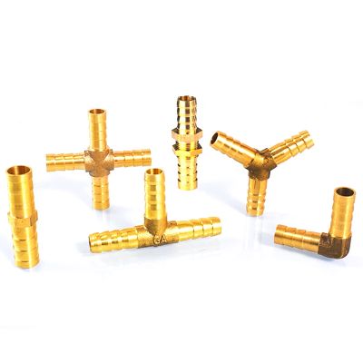 Brass Pipe Fitting 2/3/4 Way 6mm 8mm 10mm 12mm 16mm 19mm Hose Copper Pagoda Water Tube Fittings For Gas/Water Tube