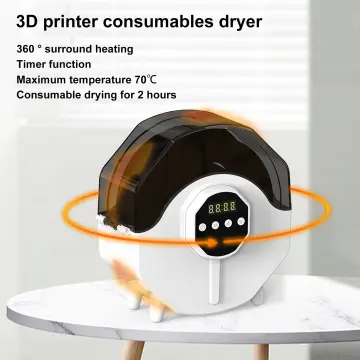 [2023 Newest Upgraded] SUNLU Official 3D Printer Filament Dryer S2,  Filament Storage Dehydrator for 3D Printing, Built-in Fan, Dryer Box S2 for  PLA