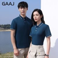 GAAJ เสื้อโปโลผู้ชาย,เสื้อโปโลแขนสั้นคุณภาพสูงเสื้อโปโลเสื้อแฟชั่นลำลองเสื้อผ้าธุรกิจใหม่สำหรับผู้ชาย