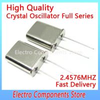 49U HC-49U คริสตัลควอตซ์เรโซเนเตอร์ 2.4576MHZ 2.4576M 2Pin Passive Chip Crystal Oscillator Throught Hole U-shape Crystals