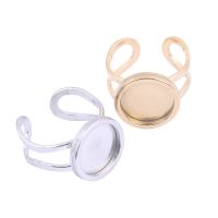 5pcs Stainless Steel 10mm 12mm Cabochon Ring Bezel Setting Blanks Diy Finger Ring Bases For Jewelry Making Supplies