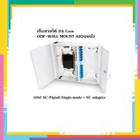 Wall mount สำหรับ fiber optic รองรับ 24 Core อุปกรณ์พร้อมใช้งานครบชุด