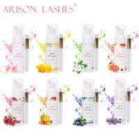 ARISON 60ml Eyelash Extensions Brush Shampoo Kit Eye Lash Lift Cleaning Foam Pump Design No Stimulation Makeup Clean Brush