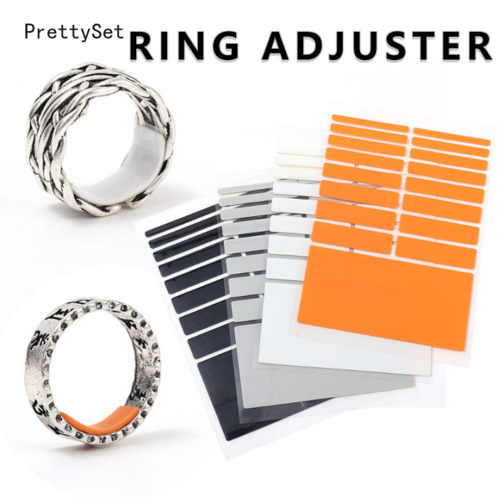 PrettySet】Transparent Silicone Ring Adjuster Invisible Inner Adhesive  Sticker Size Adjustment Pad Square Non-slip Self-adhesive