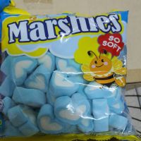 ?สินค้าแนะนำ? [ใจสีฟ้า] มาร์ชี่ส์ มาร์ชเมลโล่ มาร์ชแมลโลว์ มาชเมลโล่  marsh mellows marshies soft  camping 150 กรัม    JR4.3960