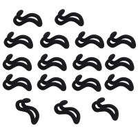 60pcs Hanger Connector Cascading Curve Hook Give You The Extra Closet Space (Black)