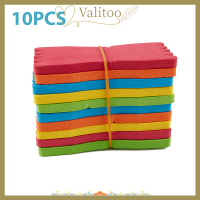 Valitoo เส้นโฟมตกปลา10Pcs อีวีเอเส้นบอร์ดจัดเก็บข้อมูลเหยื่อล่อปลาตัวยึดสายติดตาม