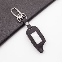 shangdjh Fashion Men 100 Leather Fob Key Case For Scher-khan Magicar 7/8/9/10/11/12 101 Russian Safety In Two-way Car Alarm System