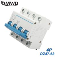 Dz47-63 10a 25a 20a สวิตช์เบรกเกอร์4P Ac 230V 32a 50a 40a หรือ400V มินิเบรกเกอร์ Mcb สวิตช์คัทเอาท์ชอปเปอร์