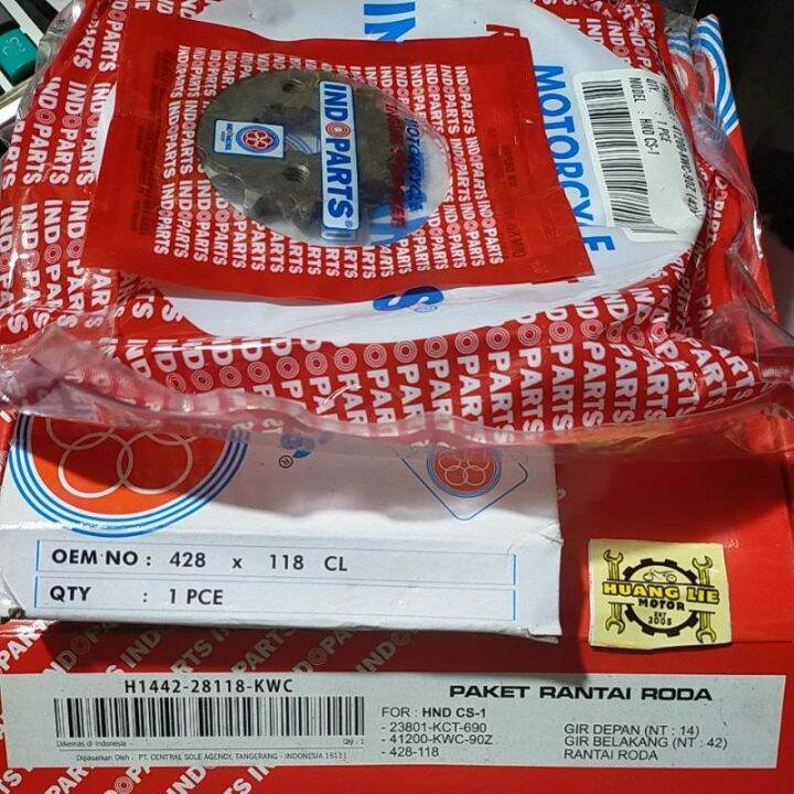 gigi tarik set gear set honda cs1 indoparts Lazada Indonesia