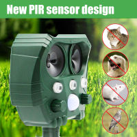 Solar Animal Insect Repellr With PIR Motion Sensor Rechargeable Multifunctional Fox Dog Insect Repeller For Garden Pest Control