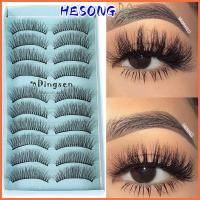 HESONG ผู้หญิง Ultra-wispies ปุย Super Soft ยาวธรรมชาติ เครื่องมือต่อขนตา ขนมิงค์ 3D Faux ขนตาปลอม