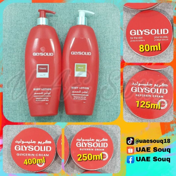 【ready Stock】 ♔glysolid Glycerin Cream And Lotion Lazada Ph 9598