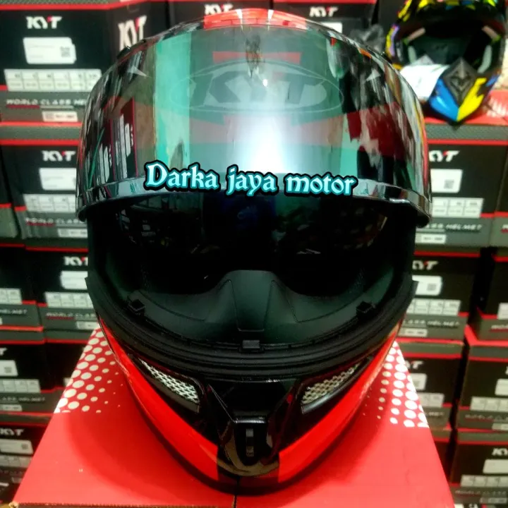 KYT K2 RIDER DIAMOND MERAH DOUBLE VISOR Lazada Indonesia