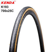 Kenda ยางรถจักรยานปี K193 700C 700x25C,ยางจักรยานเสือหมอบสีเหลืองด้านข้างลูกปัดลวด700er น้ำหนักเบามาก460กรัมยางด้านข้างสีเหลืองความต้านทานต่ำสูงสุด110 PSI