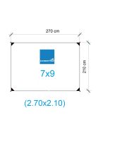 กราวชีท ขนาด 2.7x2.1  ผืนผ้า 7x9