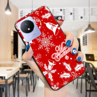 เคสเคสสำหรับ Vivo Y02A Y02T นิ่มกันกระแทกสุขสันต์วันคริสต์มาสเคสโทรศัพท์โทรศัพท์ซิลิโคน TPU รูปกวางต้นคริสต์มาส