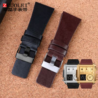 สำหรับดีเซล Watch Bands ข้อมือผู้ชายขนาดใหญ่นาฬิกาวง P-Olice 26มิลลิเมตร28มิลลิเมตร30มิลลิเมตร32มิลลิเมตรสีดำสีน้ำตาลแท้ลูกวัวซ่อนสายหนัง