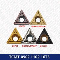 ต้นฉบับ TCMT090204 TCMT110202 TCMT110204 TCMT110208 TCMT16T3 เม็ดมีดคาร์ไบด์ CNC Cutter TCMT 110204 VP15TF UE6020 NX2525 US735