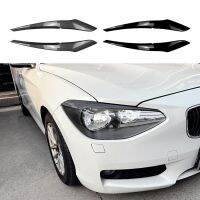 For BMW 1 Series F20 F21 2011-2014 Black Car Headlights Eyebrows Stickers Car Exterior Decoration Modification 2Pcs