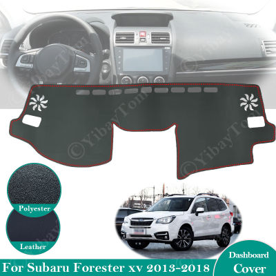For Subaru Forester XV 2013 ~ 2018 Anti-Slip Leather Mat Dashboard Cover Car Sunshade Dashmat Car Accessories SG SH 2016 2017