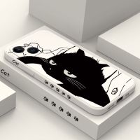 【CC】 Capa de telefone gato para iPhone capa iPhone 14 13 12 Max Mini X XR XS 8 7 Plus 6 6S 2020