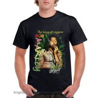 BOB MARLEY KING OF REGGAE MARLEY ONE LOVE 100 เสื้อยืดผ้าฝ้ายคุณภาพสูง