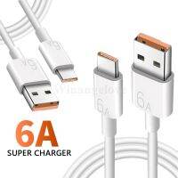 HOT weime428 - / 10ชิ้น/ล็อต6A ประเภท C Fast Super Charge USB C ข้อมูลสำหรับ Huawei P40 P30 P10 Pro Mate 40 30 20 P9 P10สำหรับ Honor 30S 9X V9